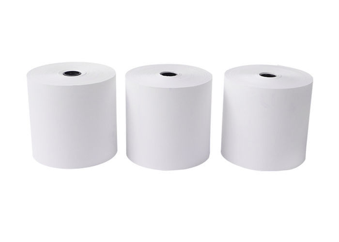 Handheld 48g 80 X 80 Thermal Receipt Paper Rolls For ATM / POS