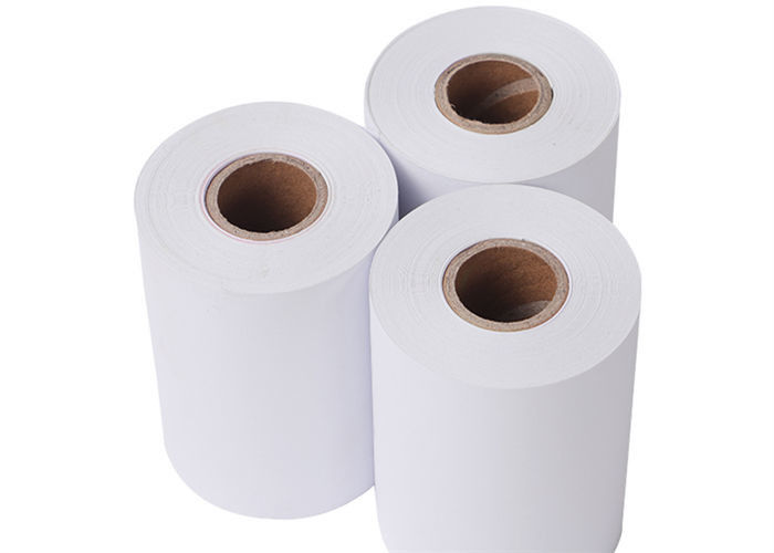 NCR 55gsm 17mm Plastic Core Printed Thermal Paper Rolls