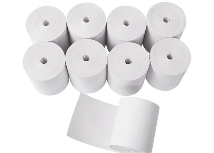 White Coreless 50gsm 80mmx80mm Pos Thermal Paper Roll